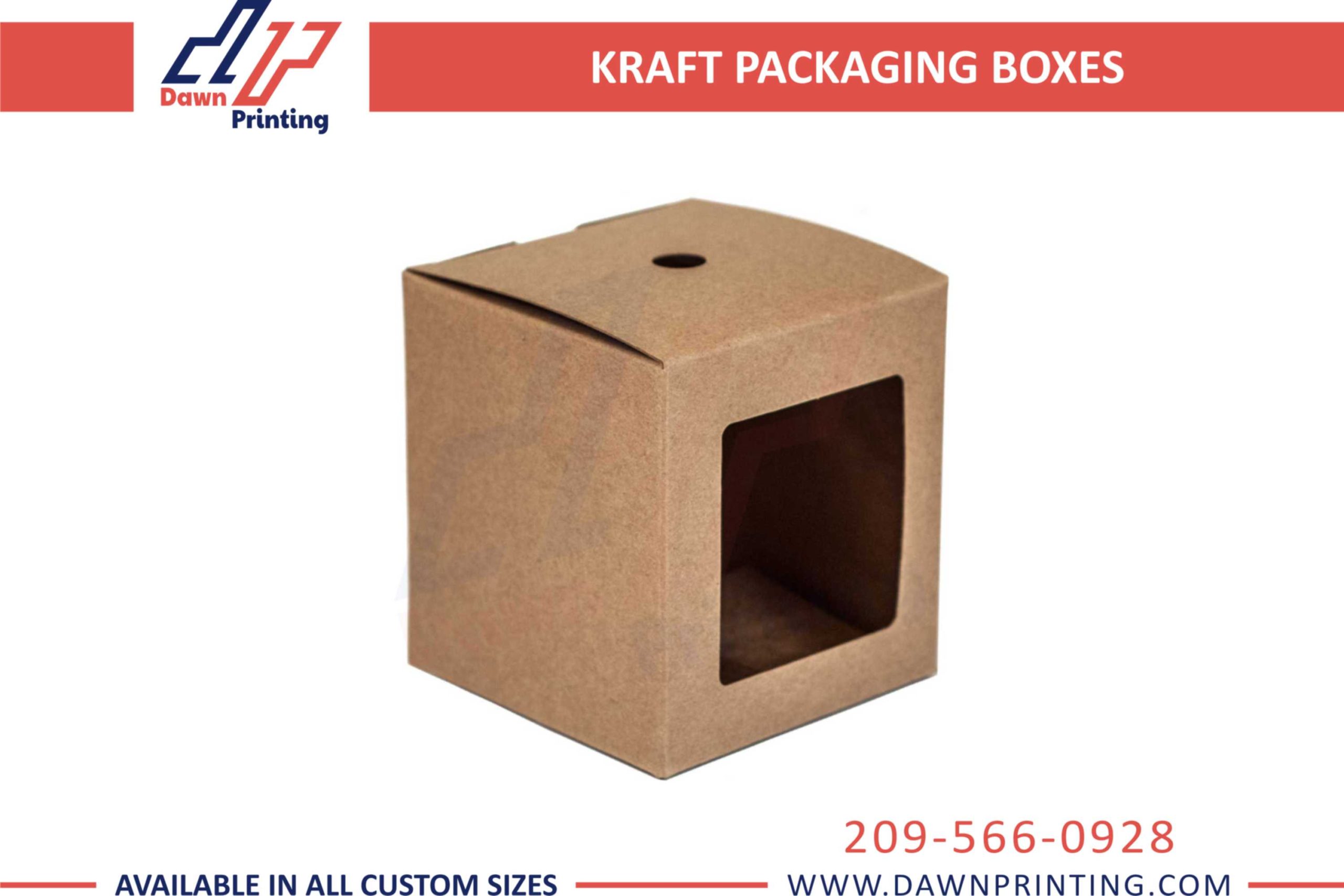 Dawn Printing - Kraft Display Boxes with Clear Window