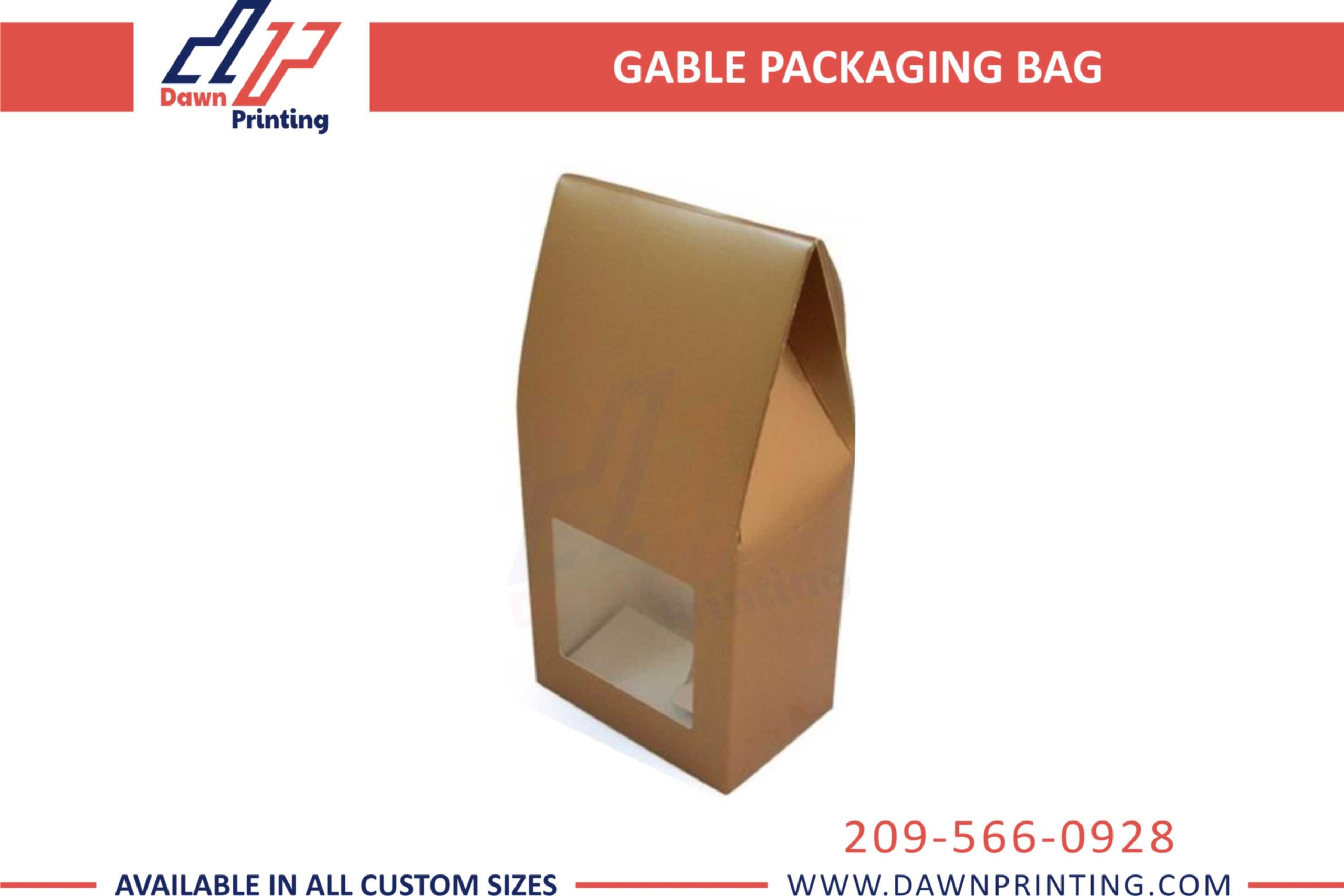 Kraft Gable Box - Dawn Printing