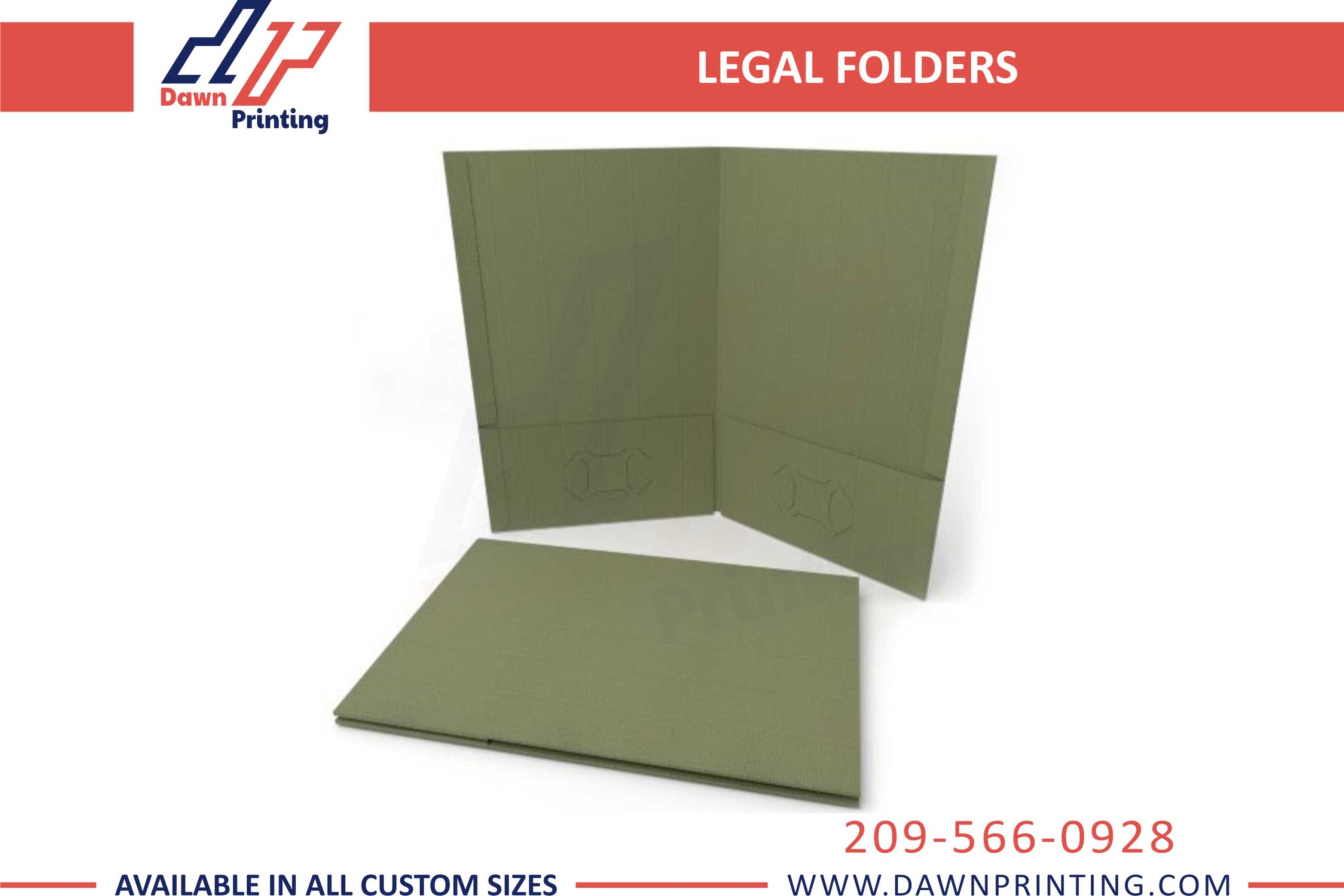 Printed Legal Folders with Fastener - Dawn Printing