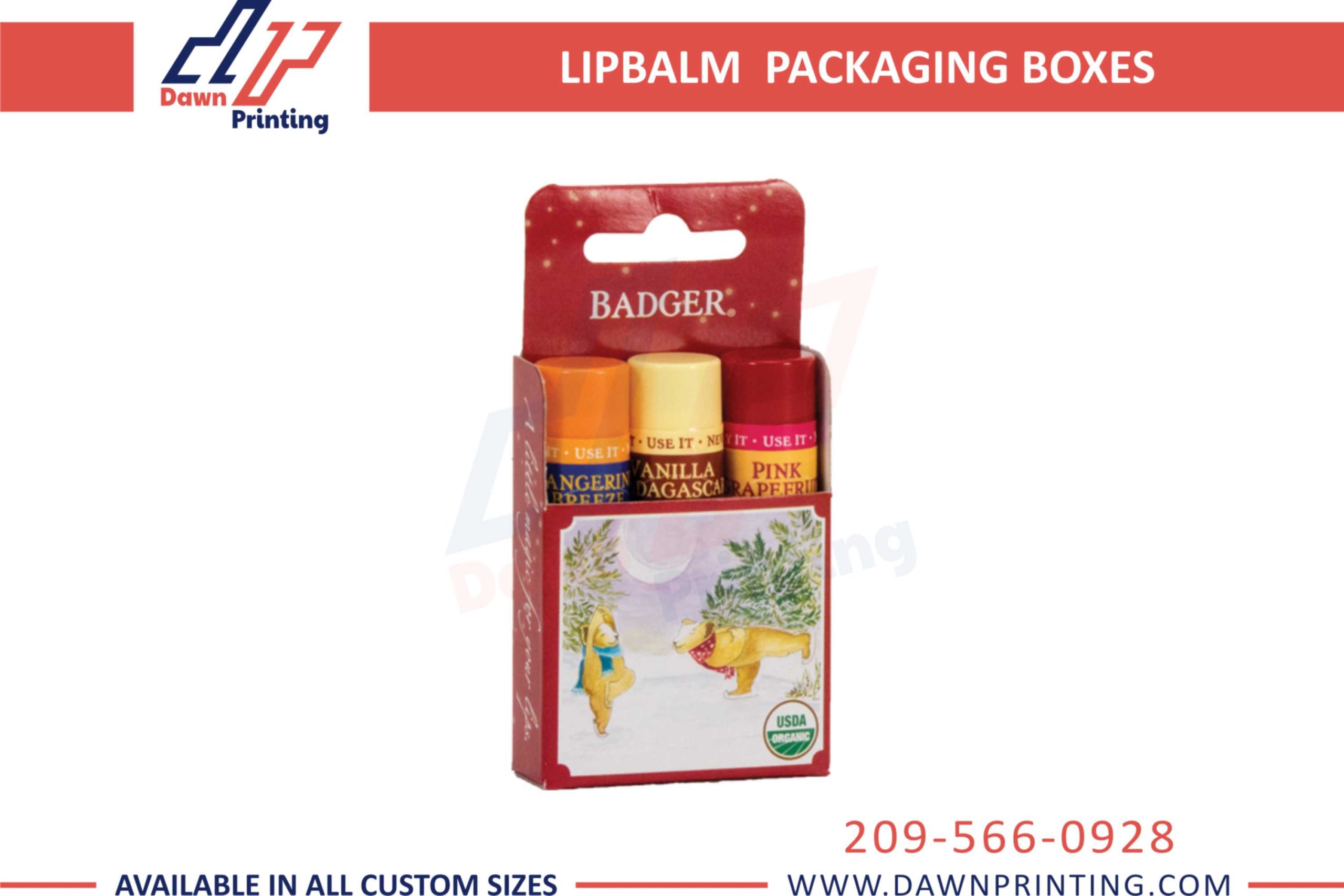 Custom Lip Balm Display Boxes - Dawn Printing