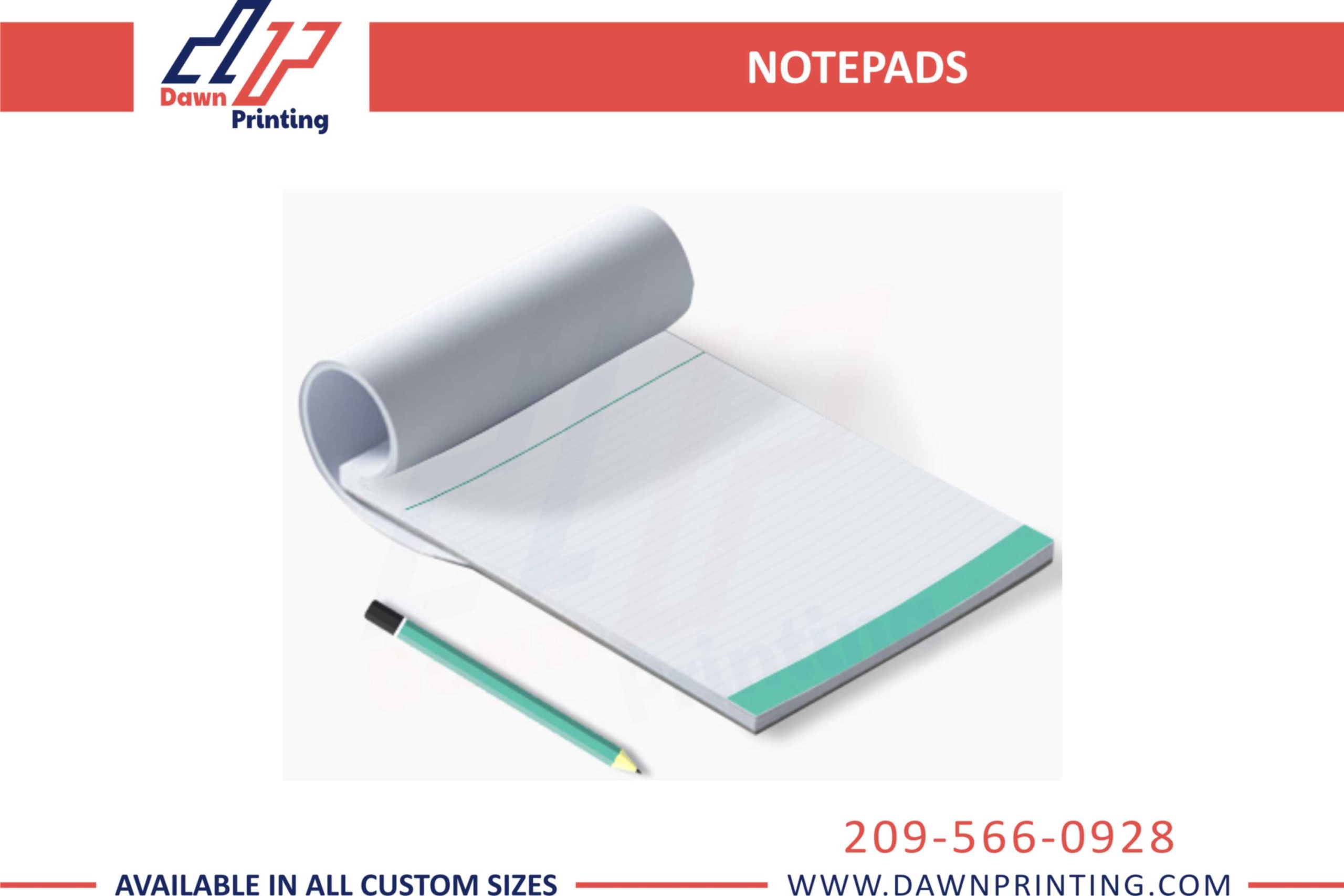 Notepad with company Logo - Dawn Printing