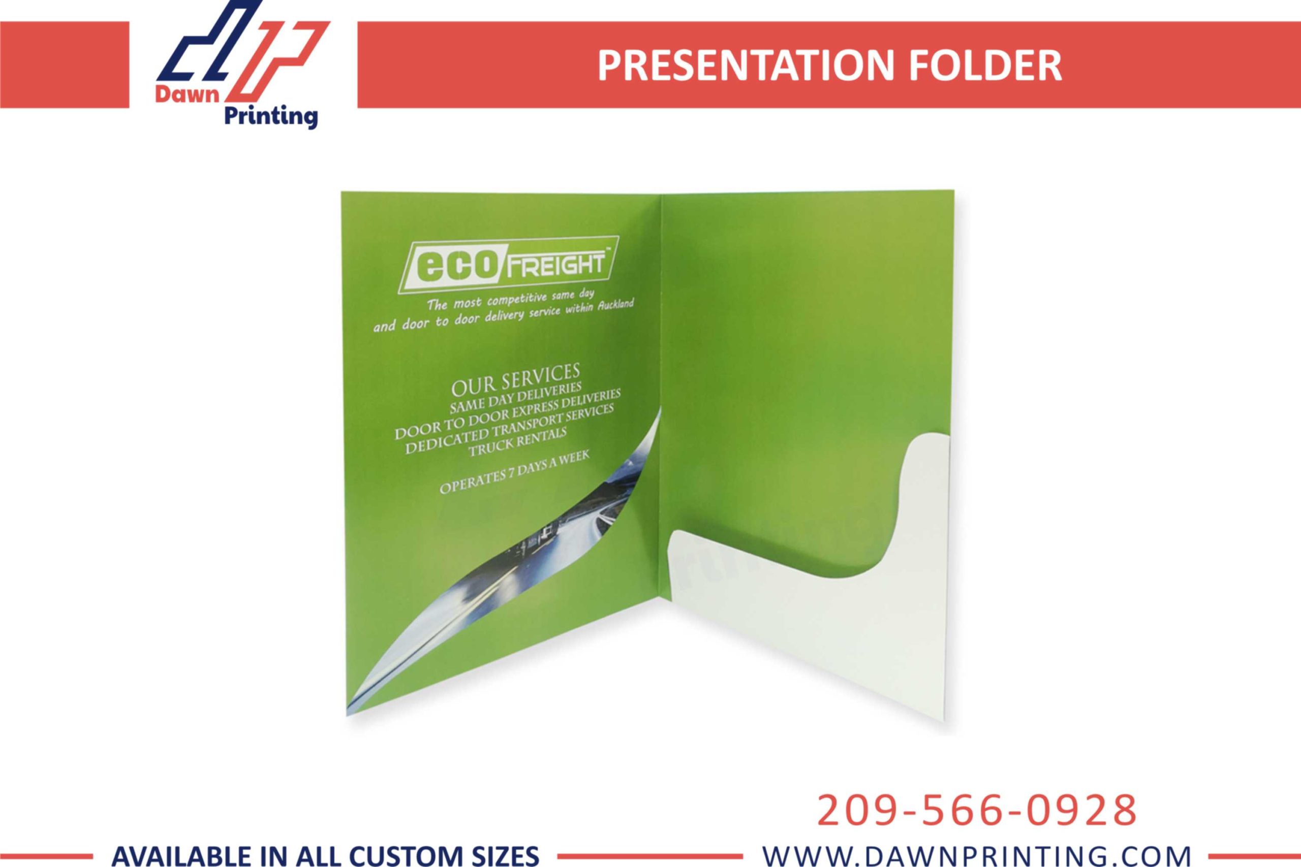 Custom Presentation Folder - Dawn Printing