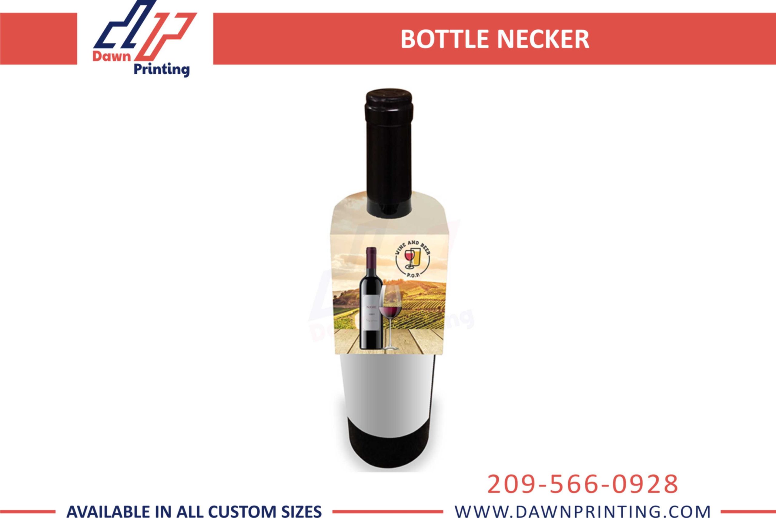 Die Cut Printed Bottle Hanger - Dawn Printing