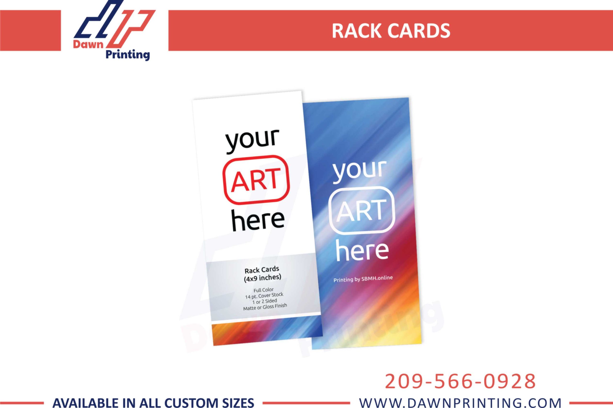 Display Rack Cards - Dawn Printing