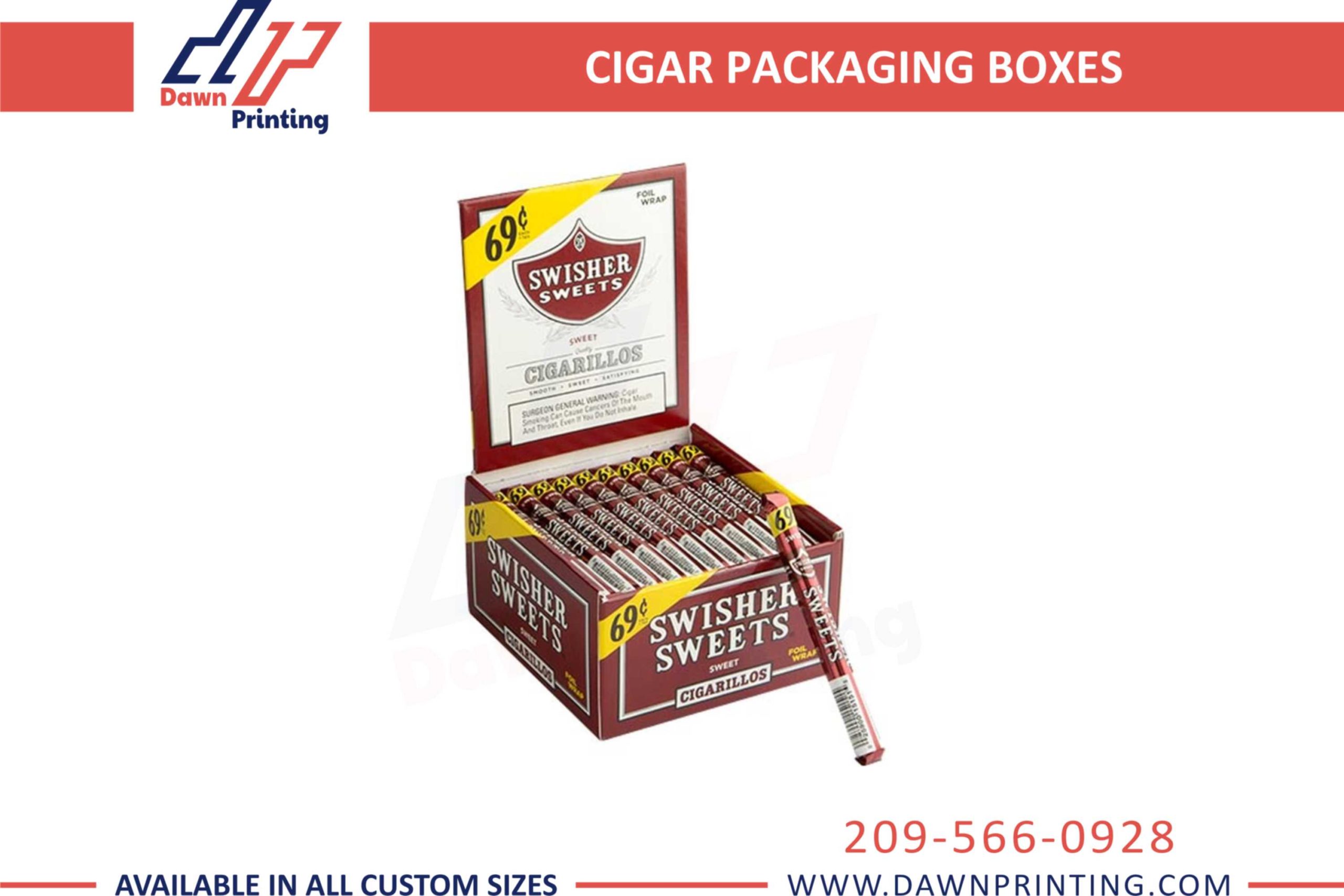 Luxury Custom Made Cigar Packaging Boxes - Dawn Printing