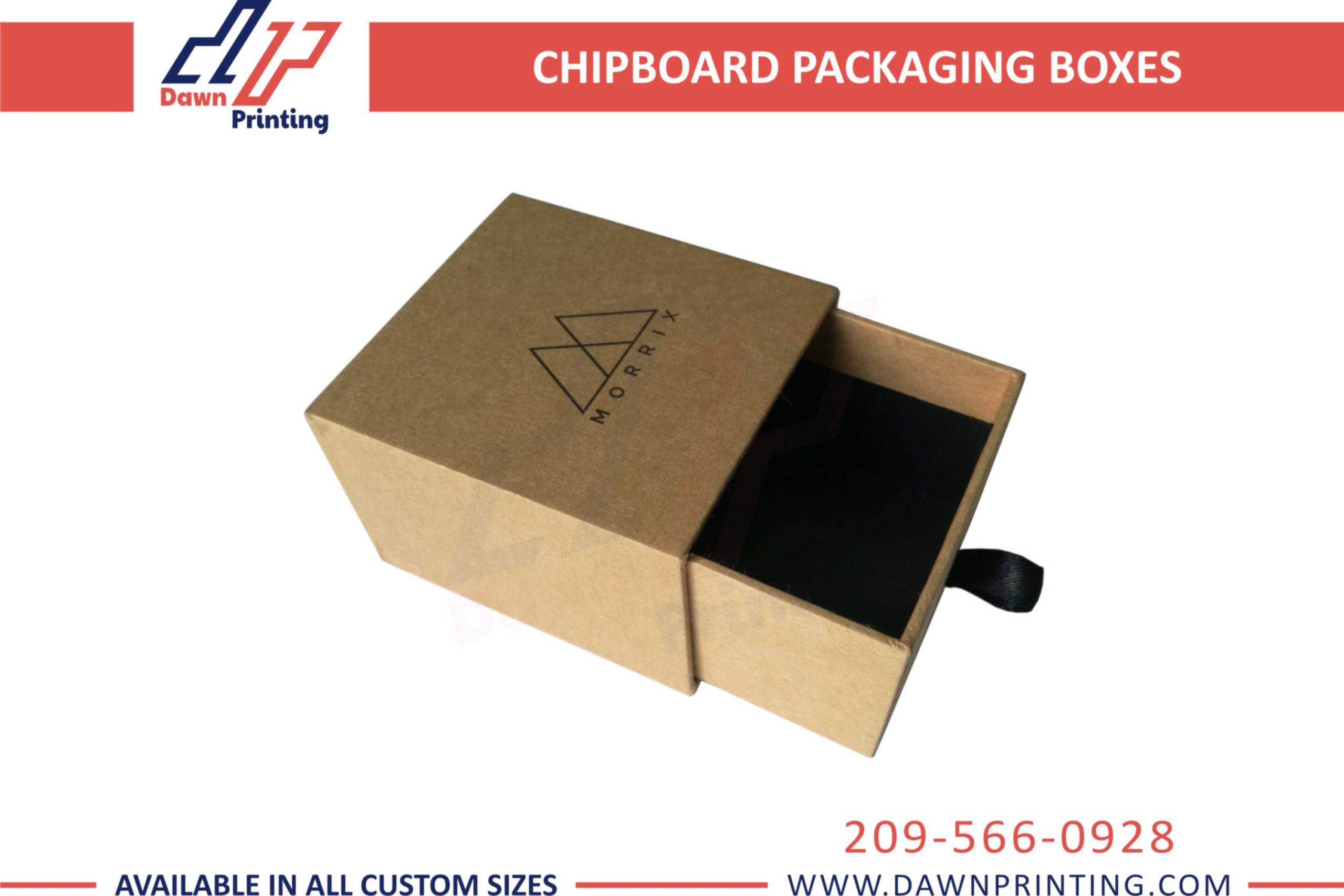 Custom Sleeve Chipboard Boxes - Dawn Printing