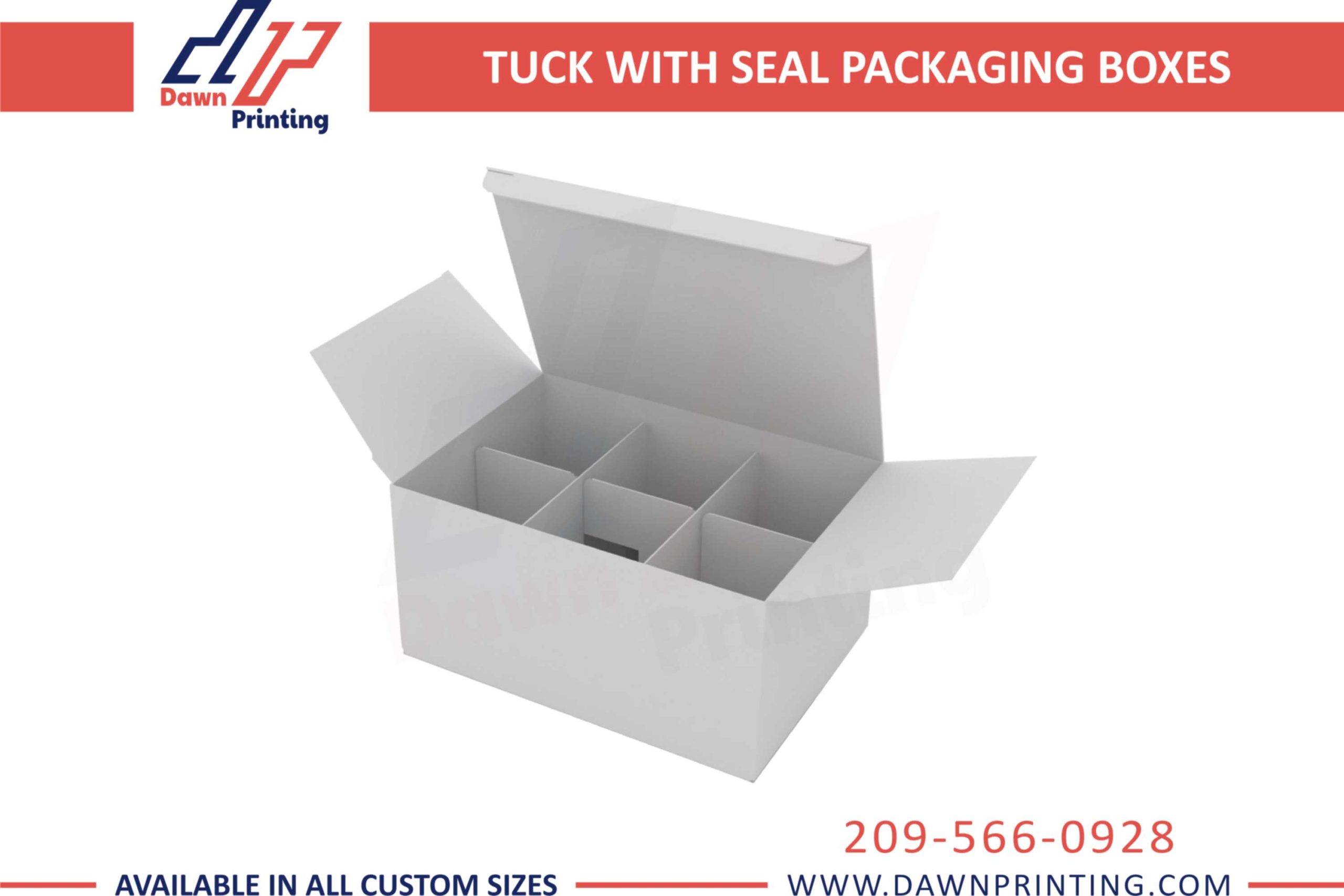 Dawn Printing - Tuck Packaging Boxes With Insert
