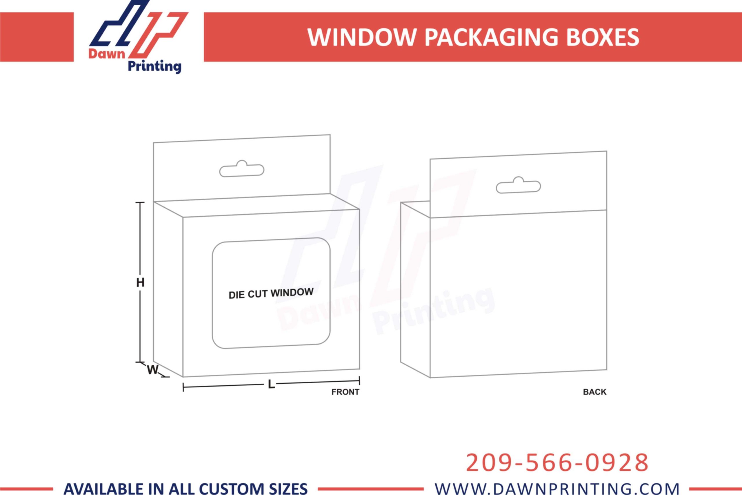 3D Window Packaging Boxes - Dawn Printing
