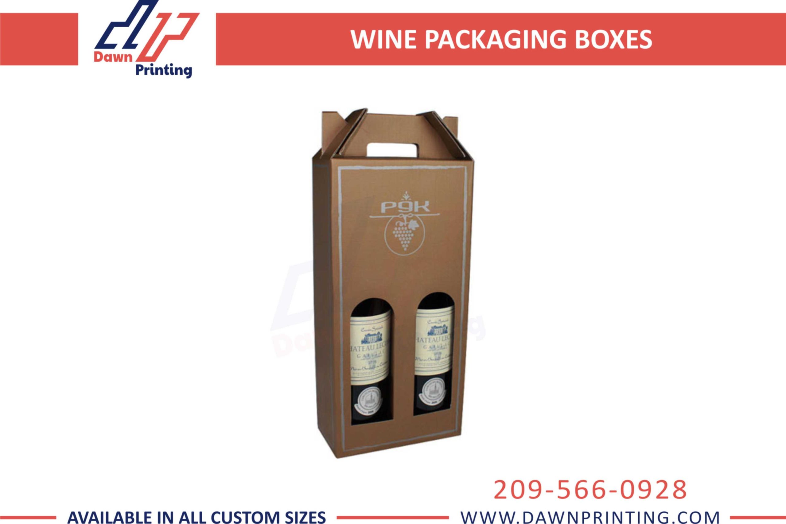 Wine Boxes with clear window - Dawn Printing