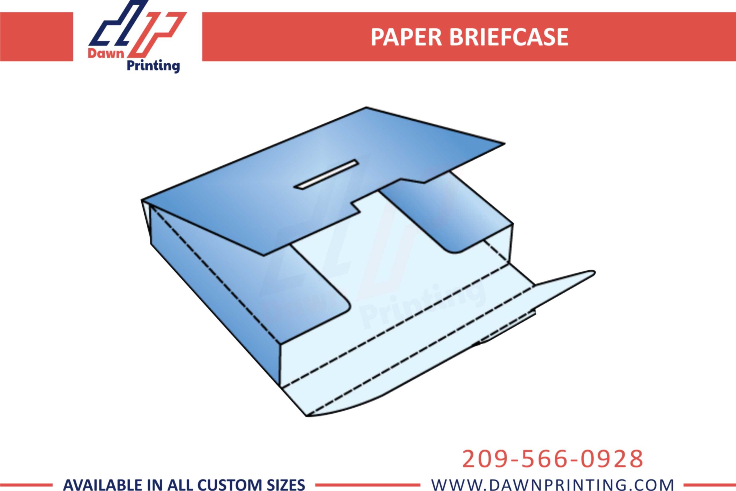Custom Paper Brief Case - Dawn Printing