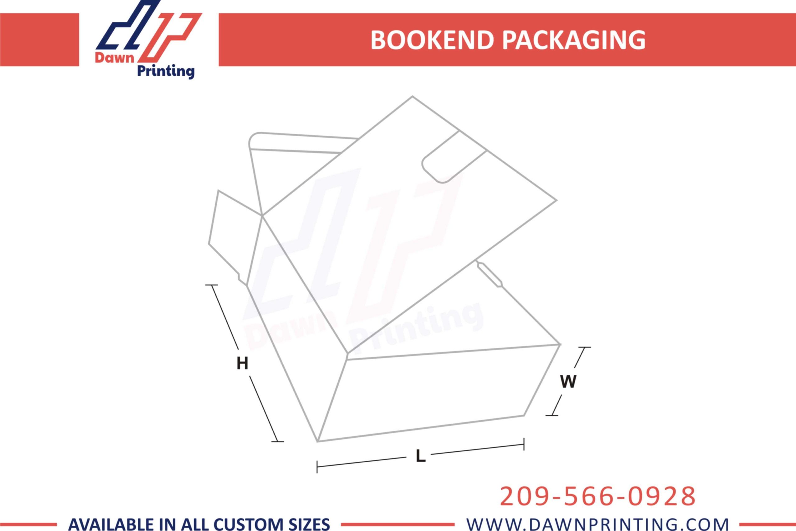 Mock Up Bookend Boxes - Dawn Printing