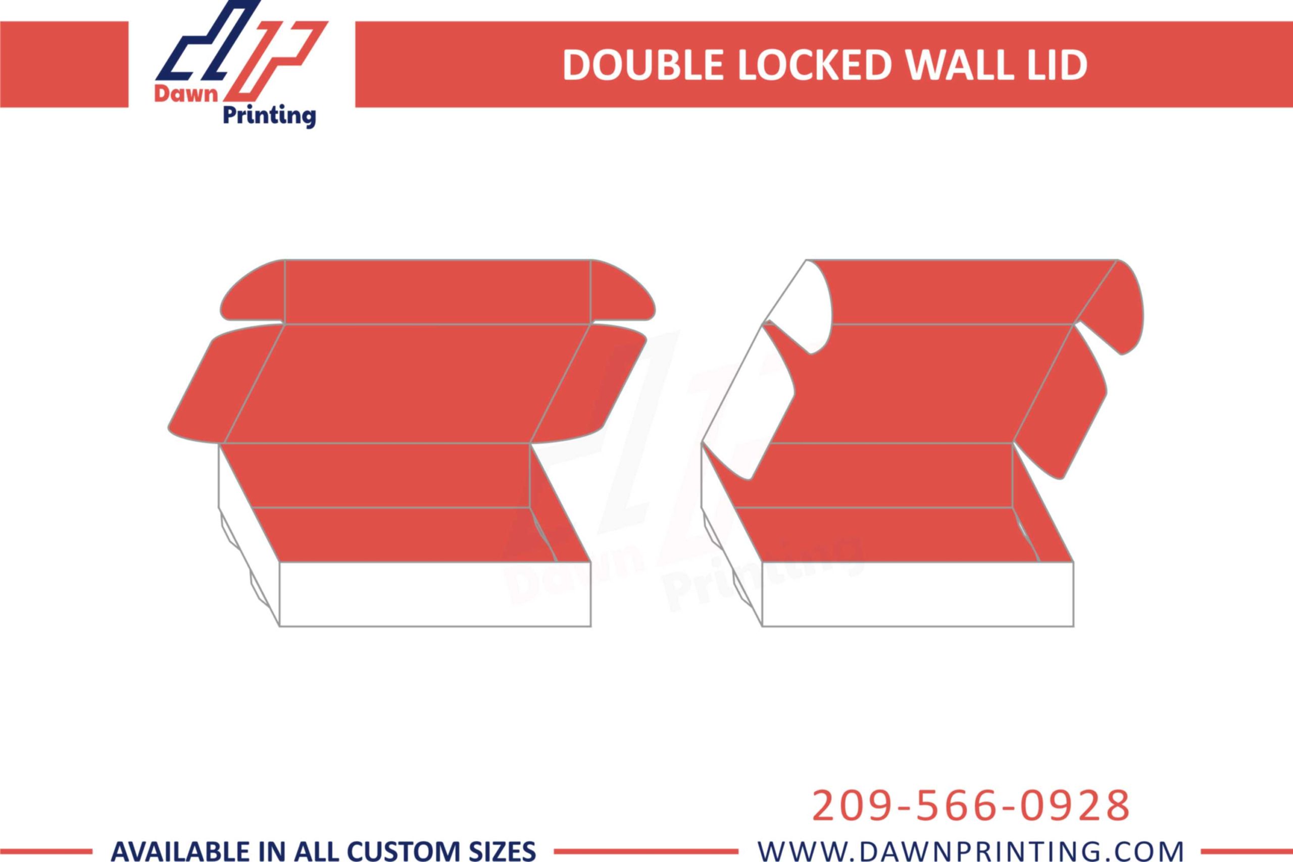 Dawn Printing - Custom Double Locked Wall Lid Box