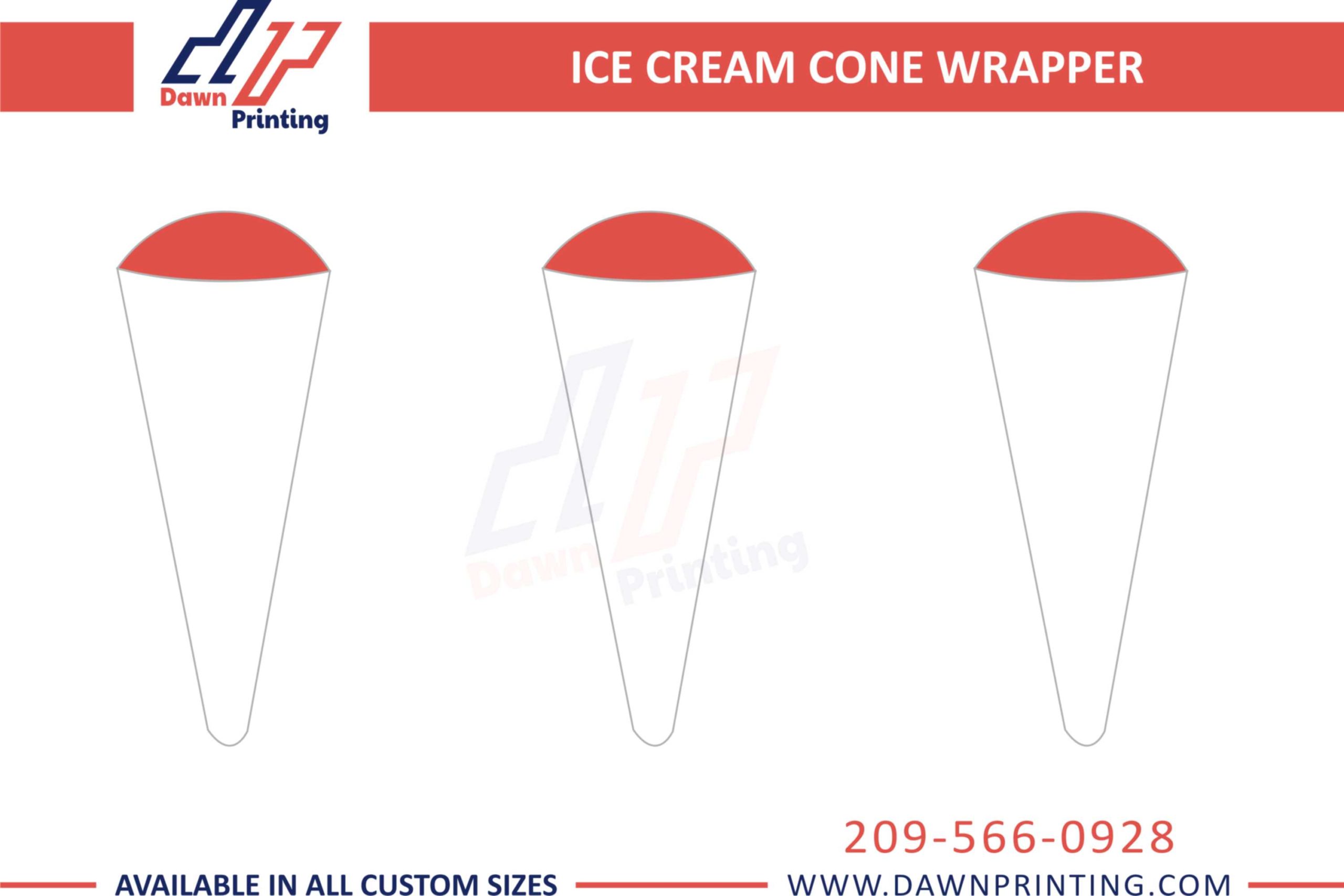 Ice Cream Cone Wrapper - Dawn Printing
