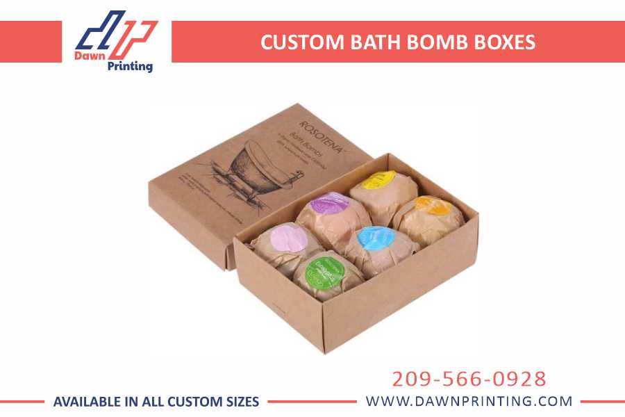 Custom Bath Bomb Boxes