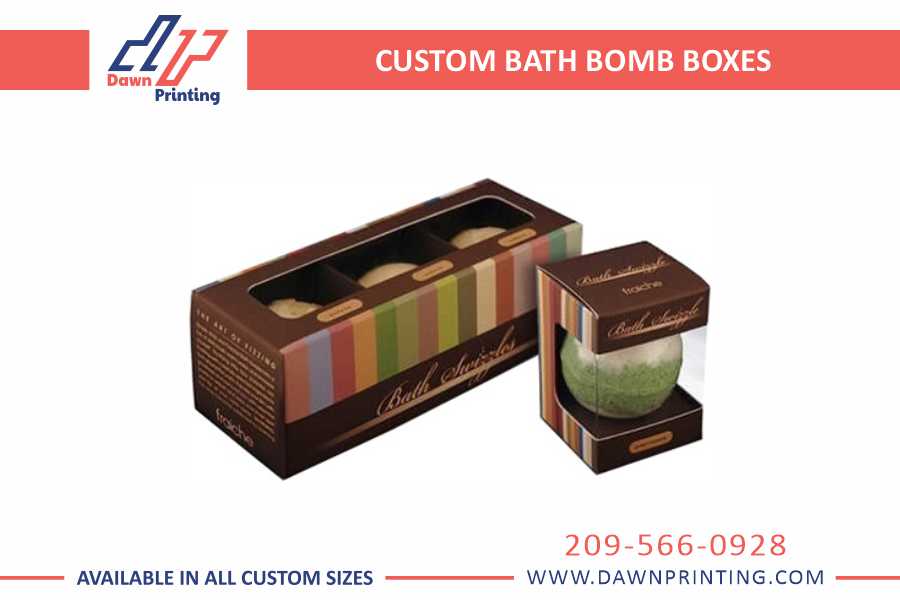 Custom Bath Bomb Boxes