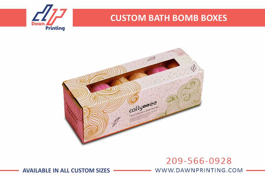 Custom Bath Bomb Boxes