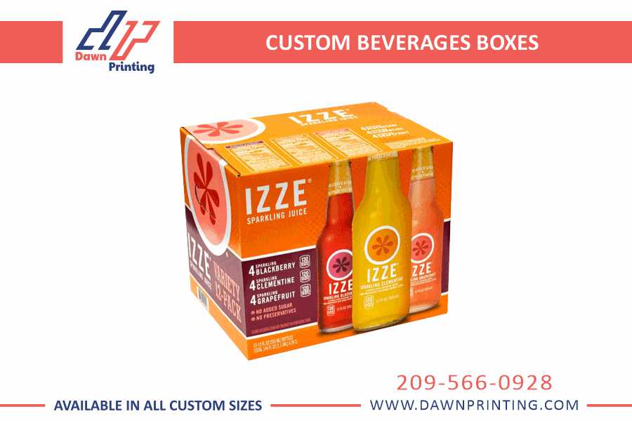 Custom Beverages Boxes