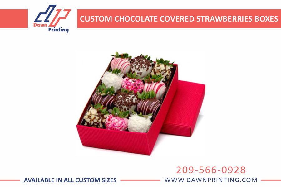 Custom Chocolate Covered Strawberries Boxes