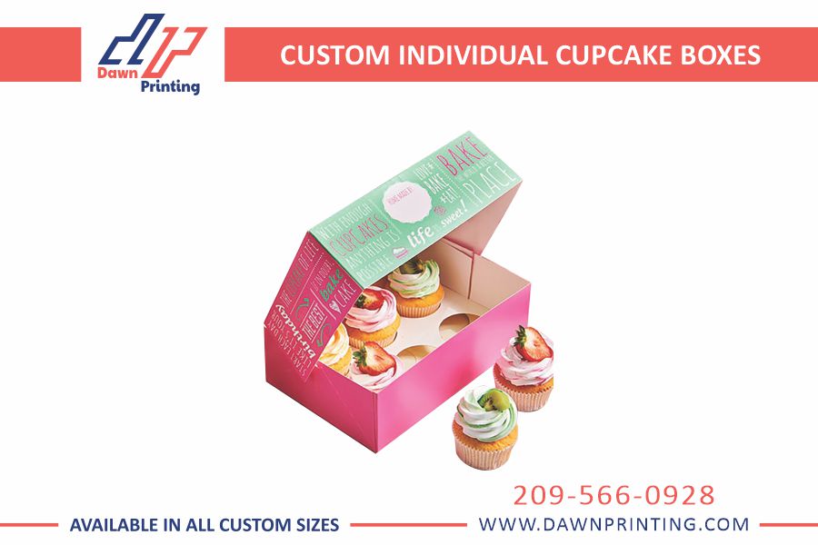 Custom INdividual Cupcake Boxes