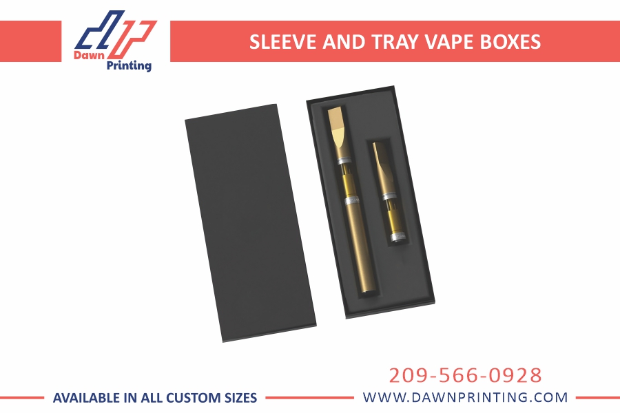 Custom Sleeve and Tray Vape Boxes- Dawn Printing