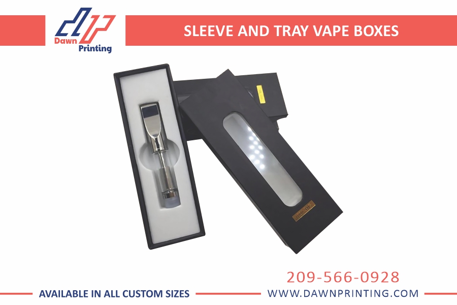 Custom Sleeve and Tray Vape Boxes- Dawn Printing