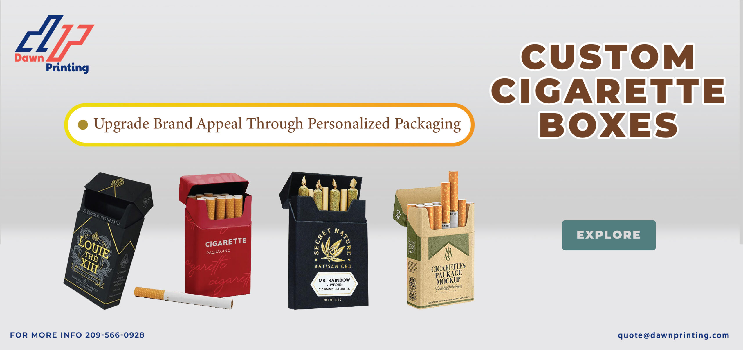 Custom Cigarette Boxes: Upgrade Brand Appeal through Personalized Packaging 