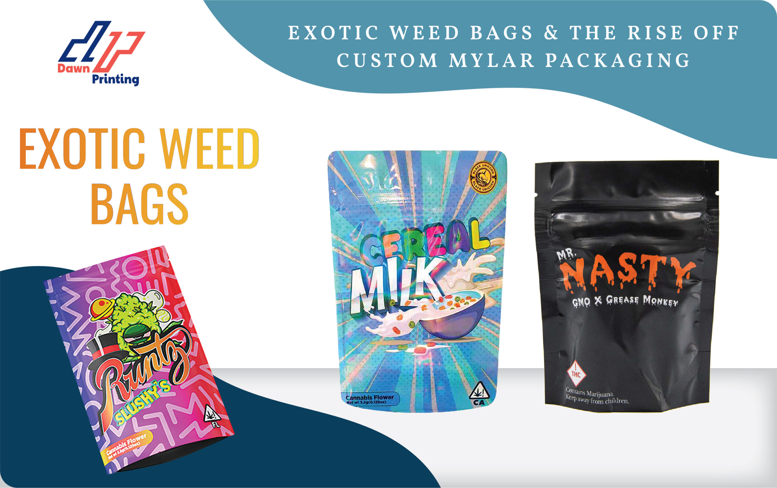 Unveiling the Allure: Exotic Weed Bags and the Rise of Custom Mylar packaging
