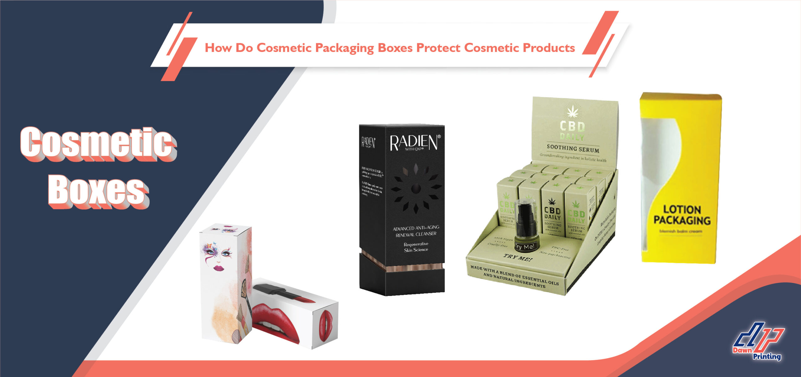 cosmetic packaging boxes- Dawn Printing