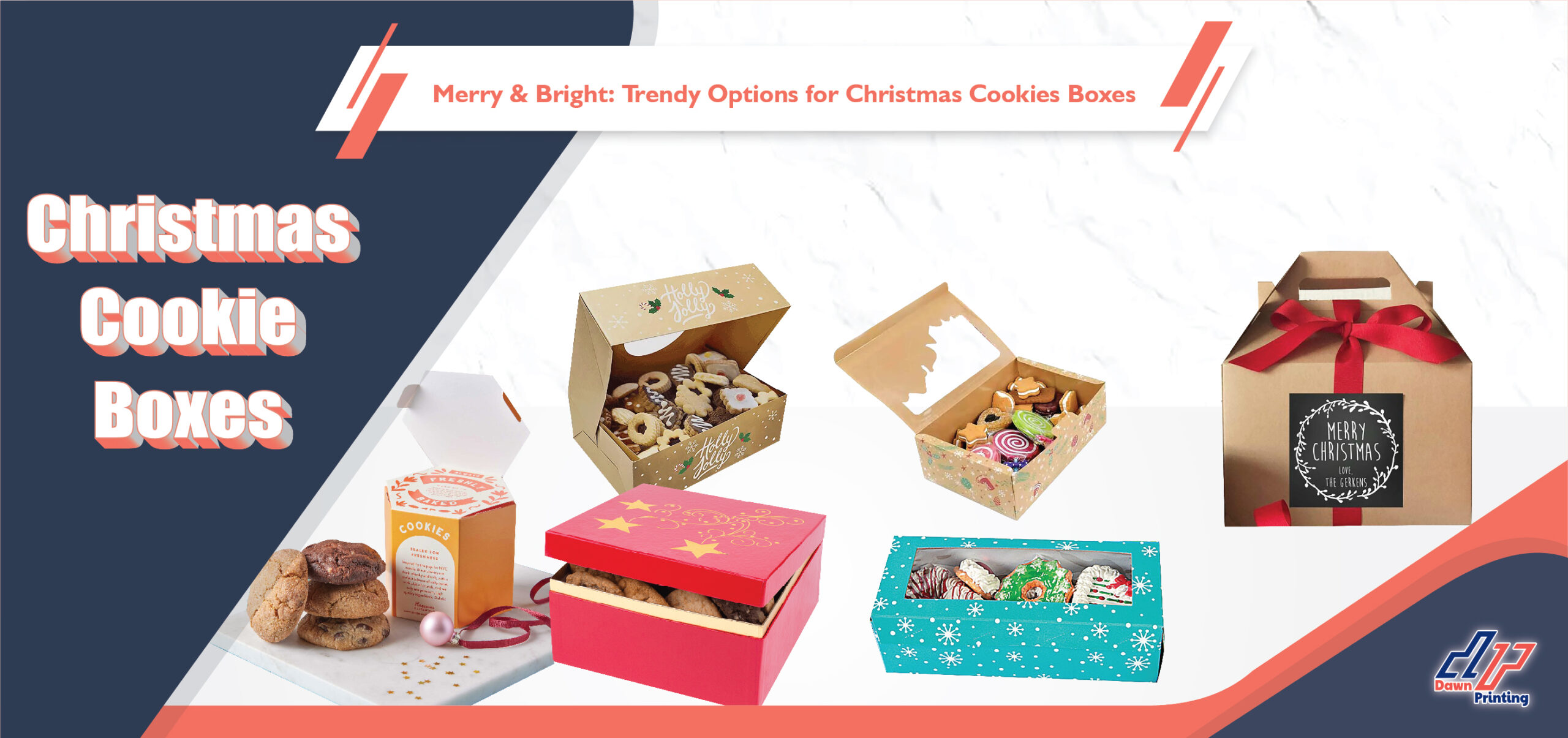 Merry & Bright: Trendy Options for Christmas Cookies Boxes