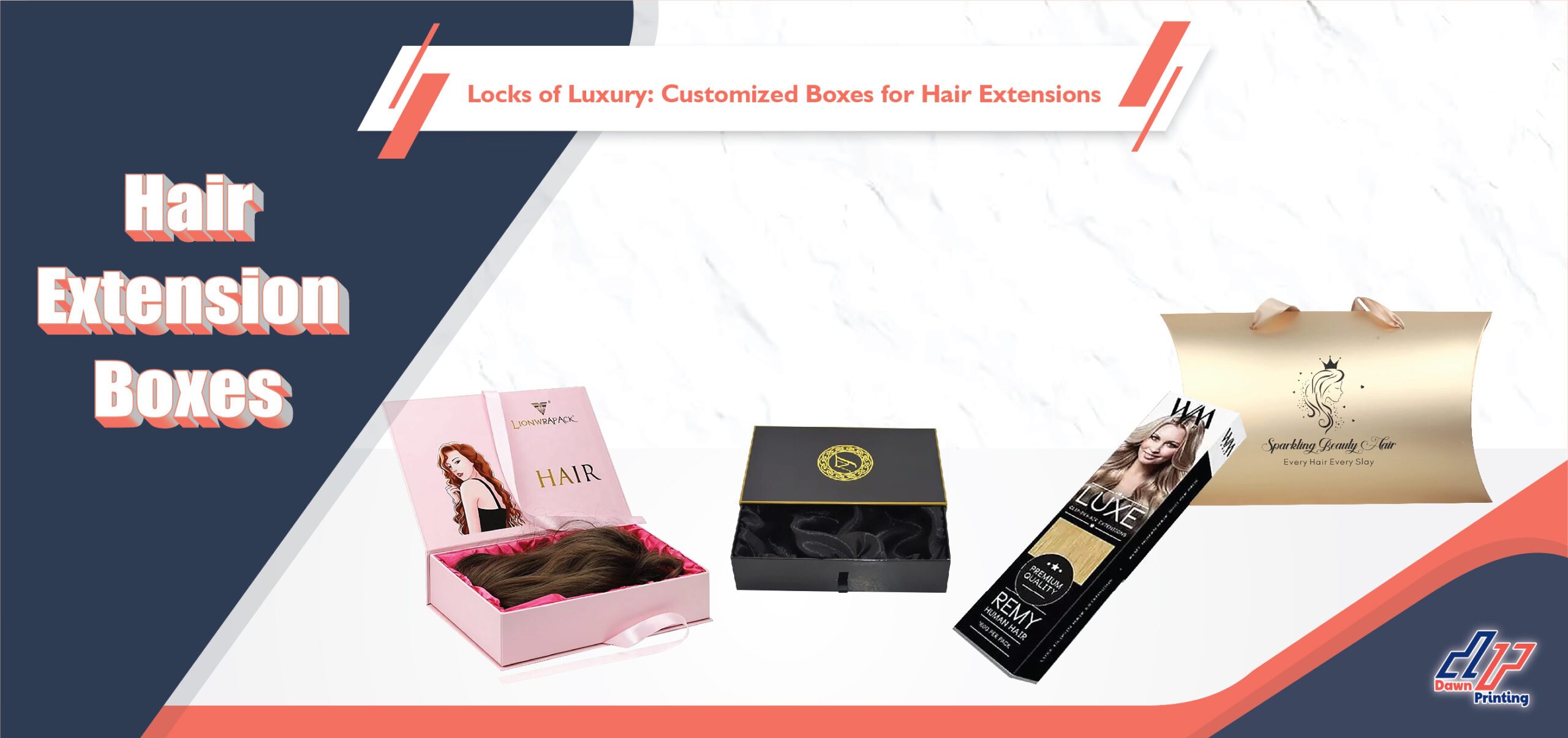 Locks of Luxury: Customized Boxes for Hair Extensions