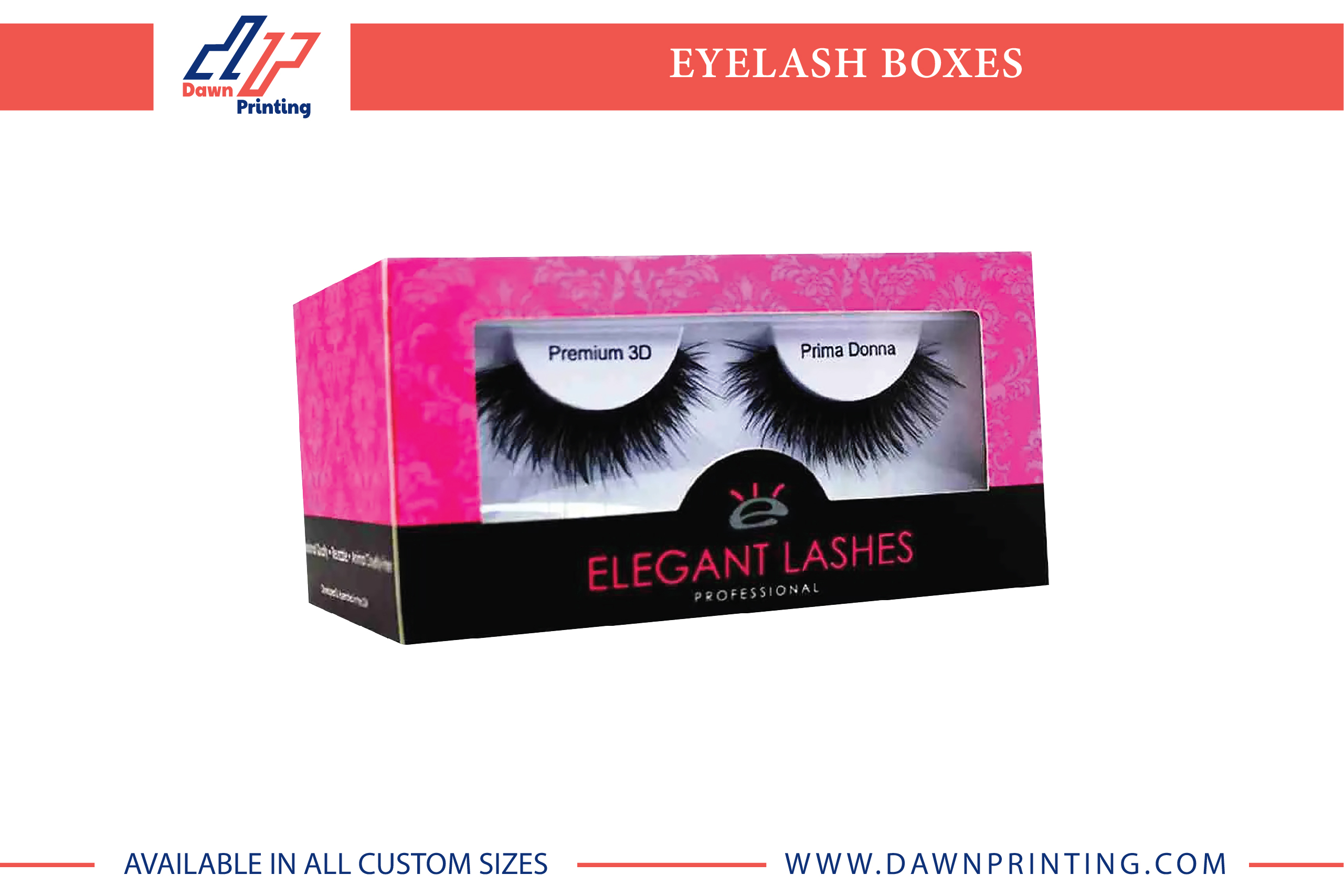 Custom Eyelash packaging Boxes