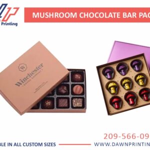 Mushroom Chocolate Bar Boxes