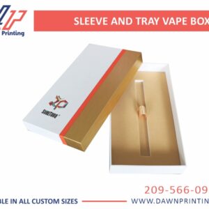 Custom Sleeve and Tray Vape Boxes